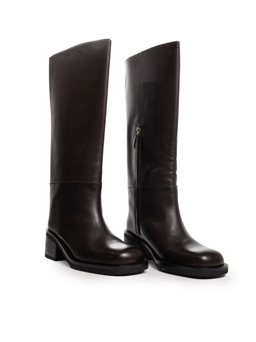 Stivali al ginocchio Daily Square in pelle Patrizia Pepe | 2Y0042 L048B856